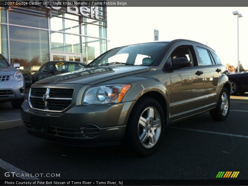 Light Khaki Metallic / Pastel Pebble Beige 2007 Dodge Caliber SXT