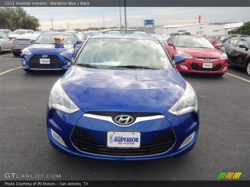 Marathon Blue / Black 2013 Hyundai Veloster