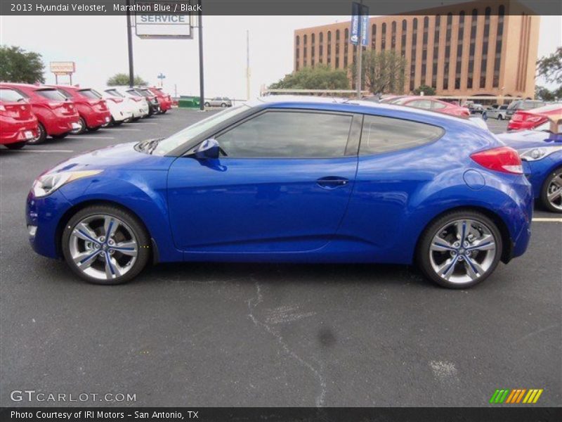Marathon Blue / Black 2013 Hyundai Veloster
