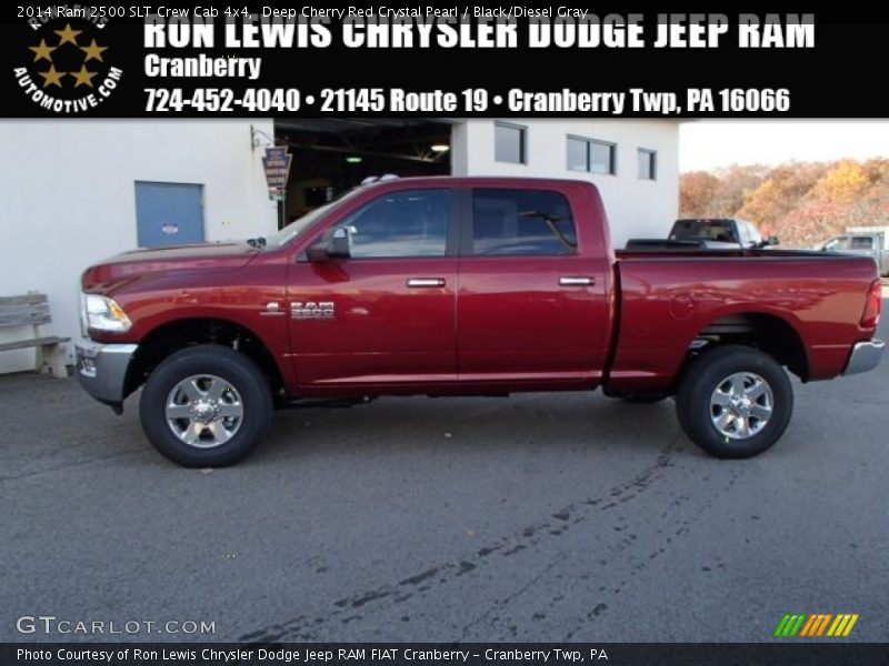 Deep Cherry Red Crystal Pearl / Black/Diesel Gray 2014 Ram 2500 SLT Crew Cab 4x4