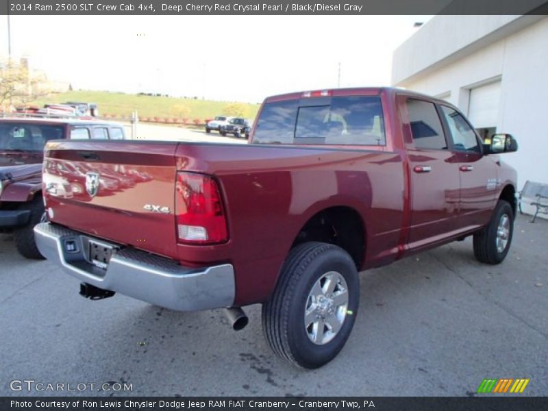 Deep Cherry Red Crystal Pearl / Black/Diesel Gray 2014 Ram 2500 SLT Crew Cab 4x4