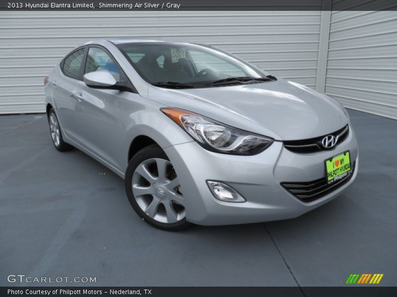 Shimmering Air Silver / Gray 2013 Hyundai Elantra Limited