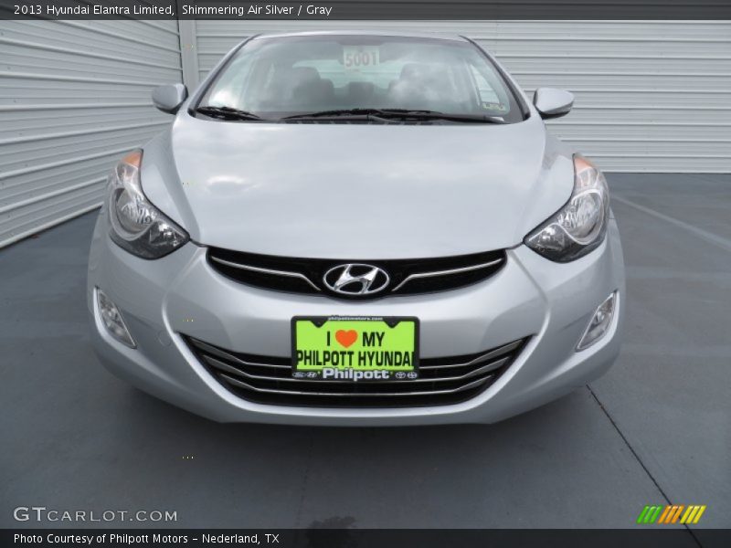 Shimmering Air Silver / Gray 2013 Hyundai Elantra Limited