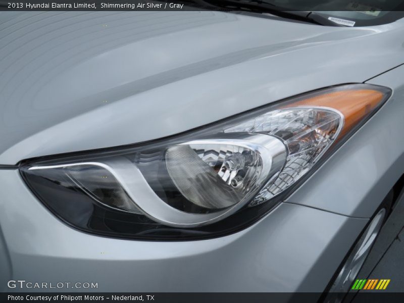 Shimmering Air Silver / Gray 2013 Hyundai Elantra Limited