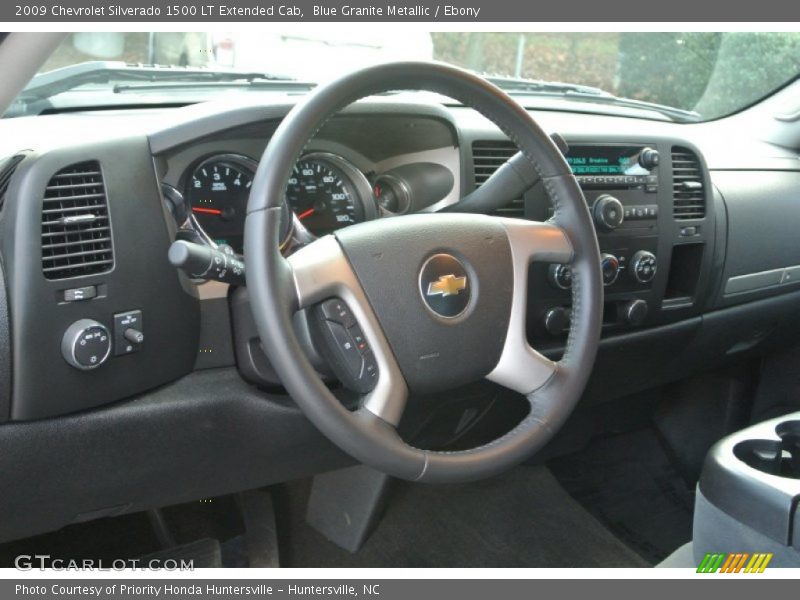 Blue Granite Metallic / Ebony 2009 Chevrolet Silverado 1500 LT Extended Cab