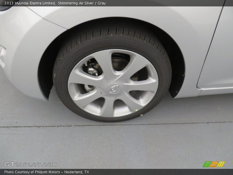 Shimmering Air Silver / Gray 2013 Hyundai Elantra Limited