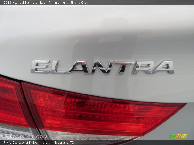 Shimmering Air Silver / Gray 2013 Hyundai Elantra Limited