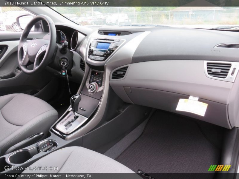 Shimmering Air Silver / Gray 2013 Hyundai Elantra Limited
