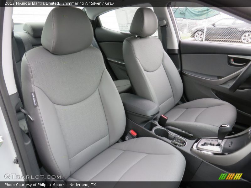 Shimmering Air Silver / Gray 2013 Hyundai Elantra Limited