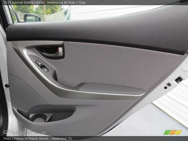 Shimmering Air Silver / Gray 2013 Hyundai Elantra Limited