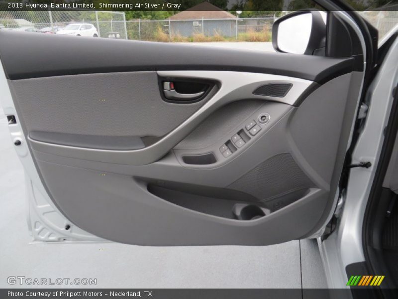 Shimmering Air Silver / Gray 2013 Hyundai Elantra Limited