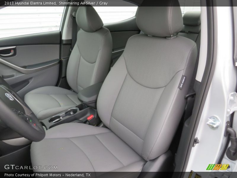 Shimmering Air Silver / Gray 2013 Hyundai Elantra Limited