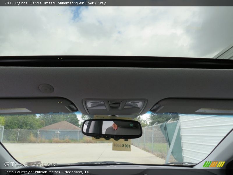 Shimmering Air Silver / Gray 2013 Hyundai Elantra Limited