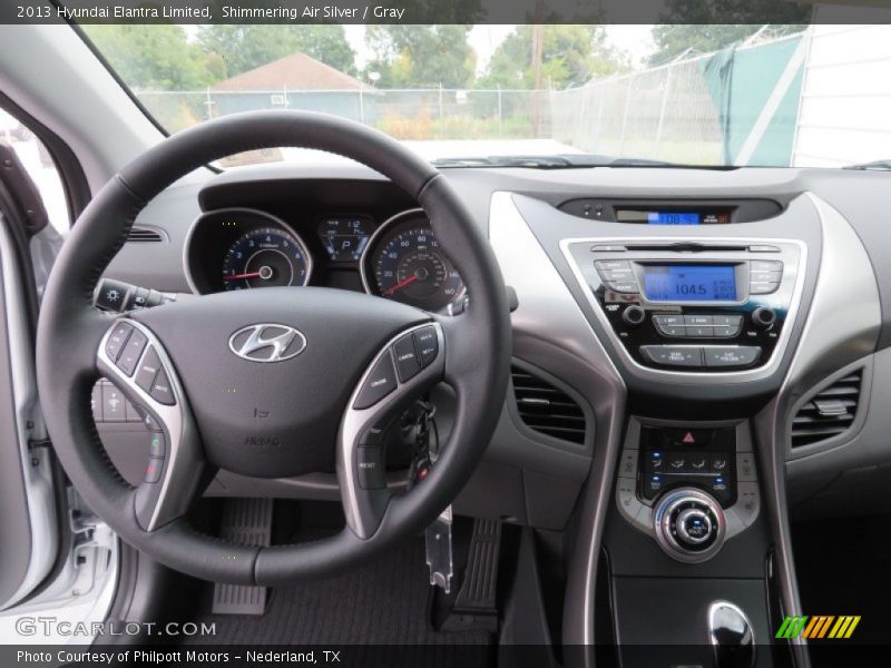 Shimmering Air Silver / Gray 2013 Hyundai Elantra Limited