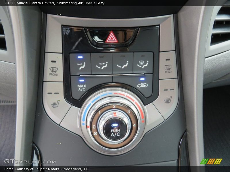 Shimmering Air Silver / Gray 2013 Hyundai Elantra Limited