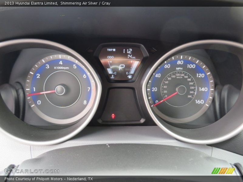 Shimmering Air Silver / Gray 2013 Hyundai Elantra Limited