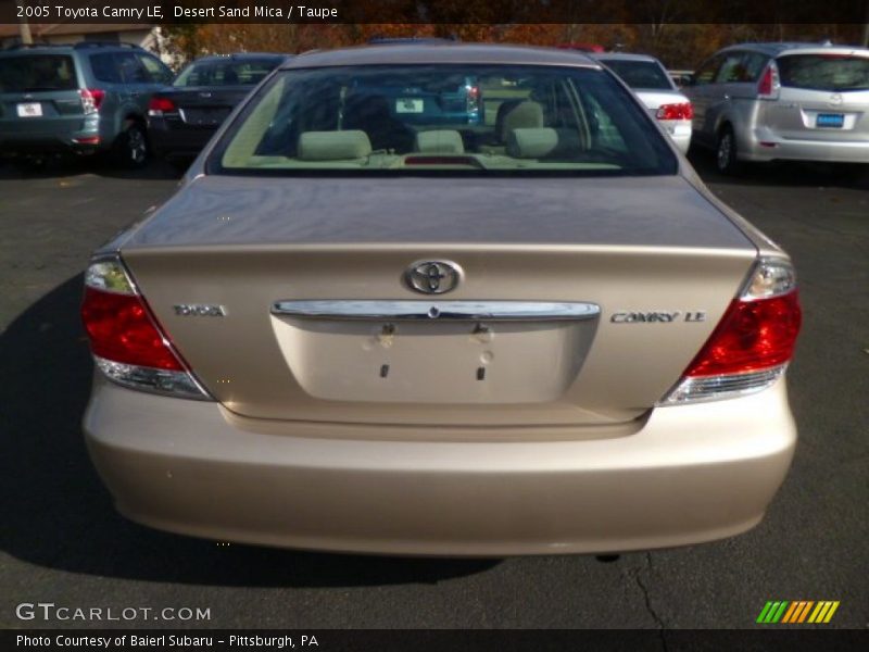 Desert Sand Mica / Taupe 2005 Toyota Camry LE