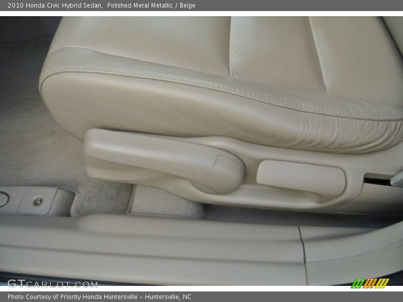 Polished Metal Metallic / Beige 2010 Honda Civic Hybrid Sedan