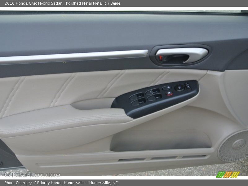 Polished Metal Metallic / Beige 2010 Honda Civic Hybrid Sedan