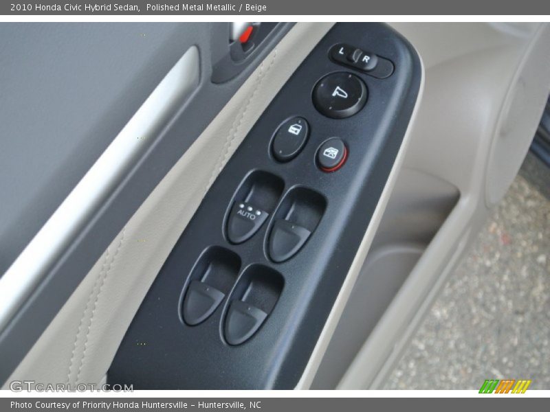 Polished Metal Metallic / Beige 2010 Honda Civic Hybrid Sedan