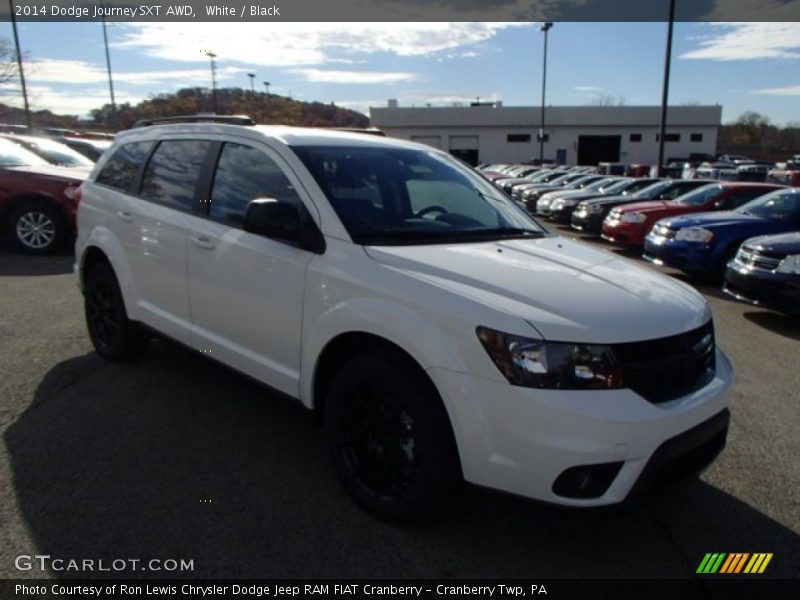 White / Black 2014 Dodge Journey SXT AWD