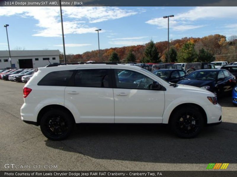 White / Black 2014 Dodge Journey SXT AWD