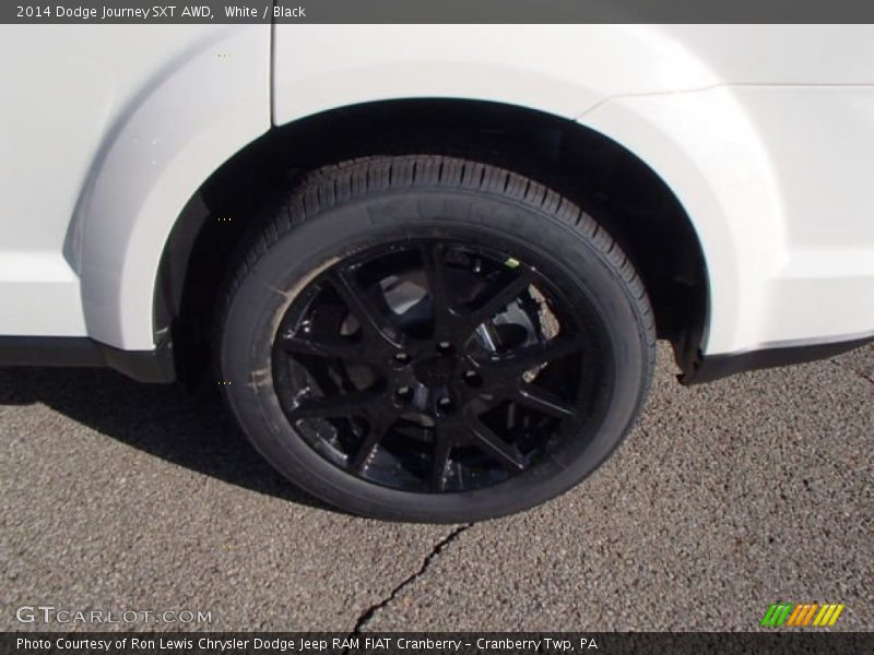 White / Black 2014 Dodge Journey SXT AWD