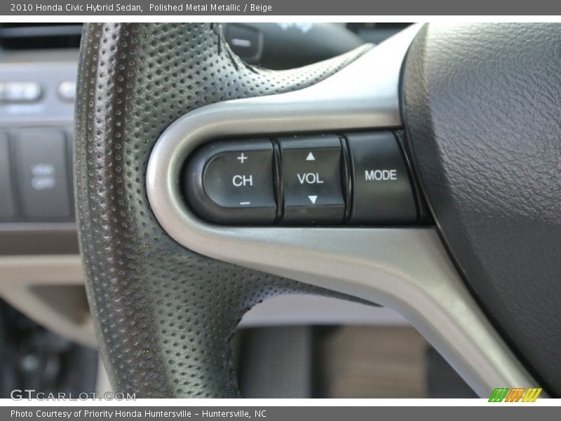 Polished Metal Metallic / Beige 2010 Honda Civic Hybrid Sedan