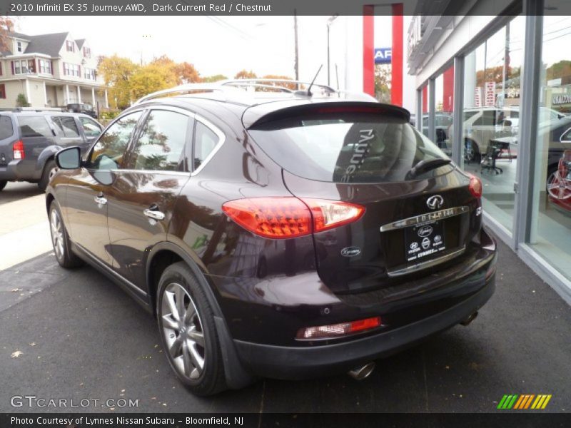 Dark Current Red / Chestnut 2010 Infiniti EX 35 Journey AWD