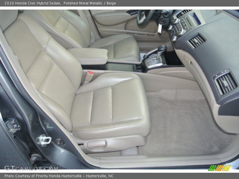Polished Metal Metallic / Beige 2010 Honda Civic Hybrid Sedan
