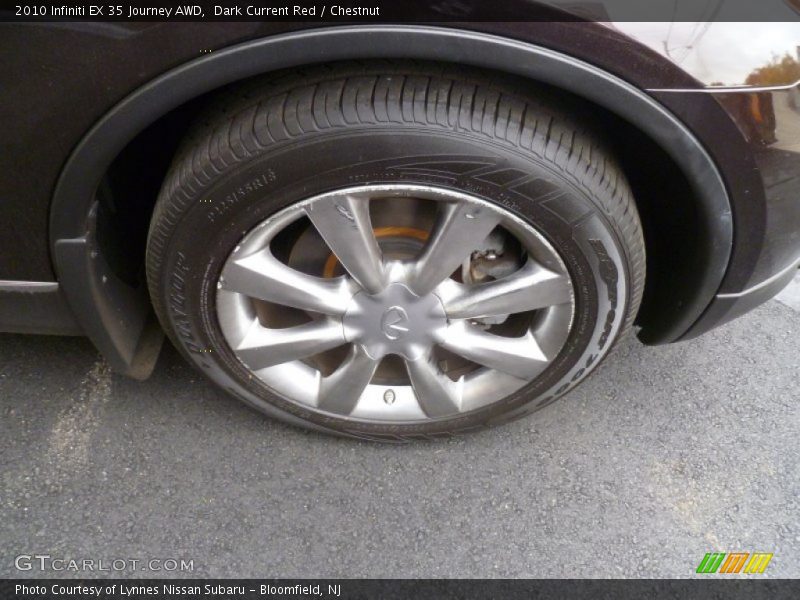 Dark Current Red / Chestnut 2010 Infiniti EX 35 Journey AWD