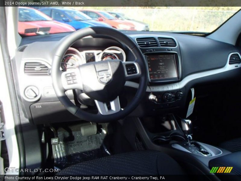 White / Black 2014 Dodge Journey SXT AWD