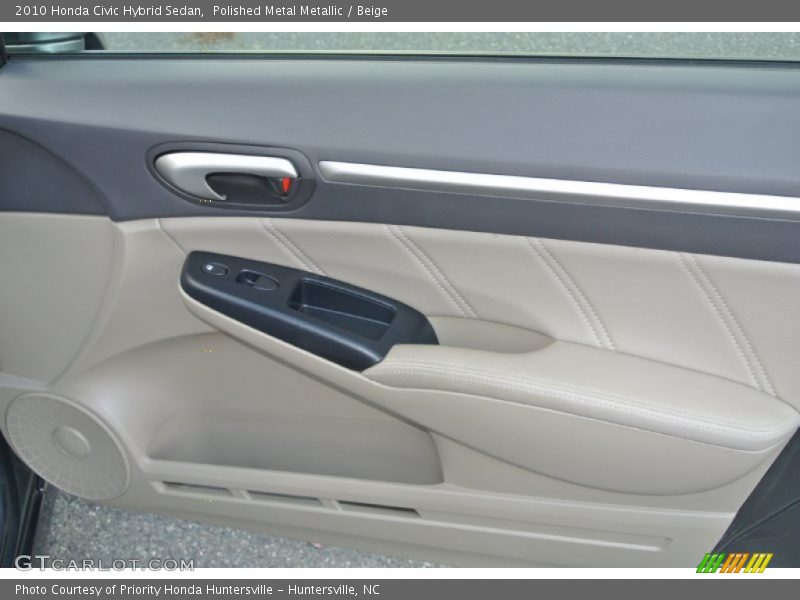 Polished Metal Metallic / Beige 2010 Honda Civic Hybrid Sedan