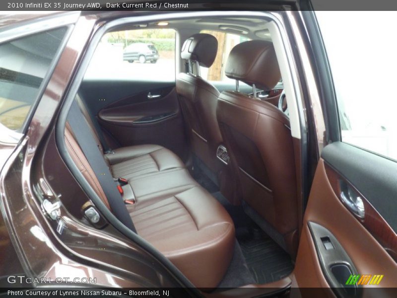 Dark Current Red / Chestnut 2010 Infiniti EX 35 Journey AWD