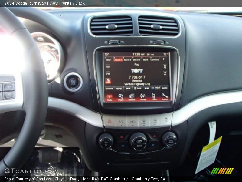White / Black 2014 Dodge Journey SXT AWD