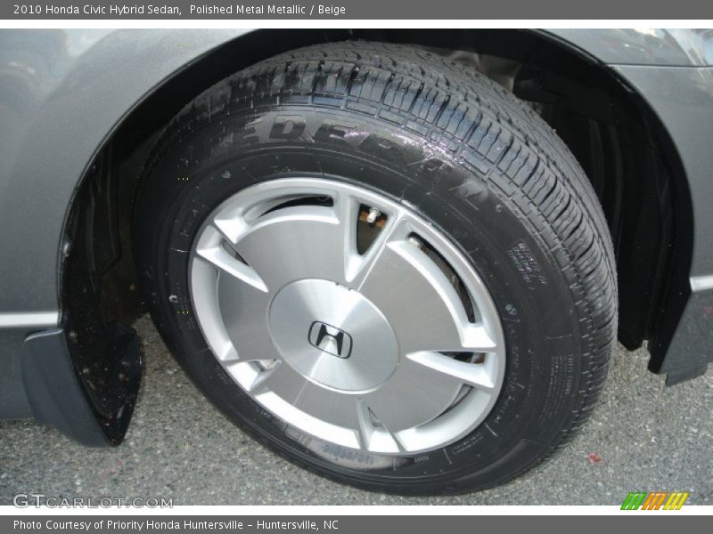 Polished Metal Metallic / Beige 2010 Honda Civic Hybrid Sedan