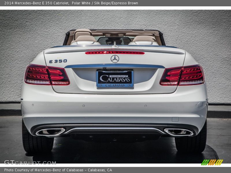 Polar White / Silk Beige/Espresso Brown 2014 Mercedes-Benz E 350 Cabriolet