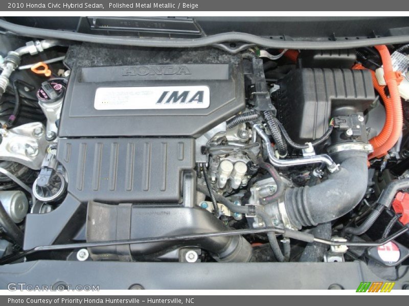 Polished Metal Metallic / Beige 2010 Honda Civic Hybrid Sedan