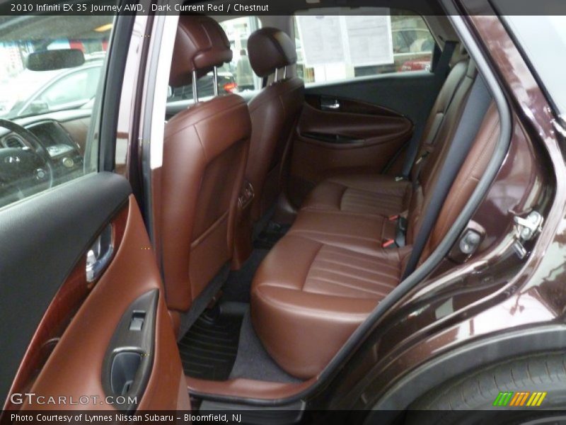 Dark Current Red / Chestnut 2010 Infiniti EX 35 Journey AWD