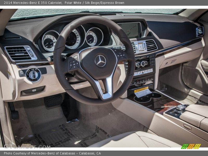 Polar White / Silk Beige/Espresso Brown 2014 Mercedes-Benz E 350 Cabriolet