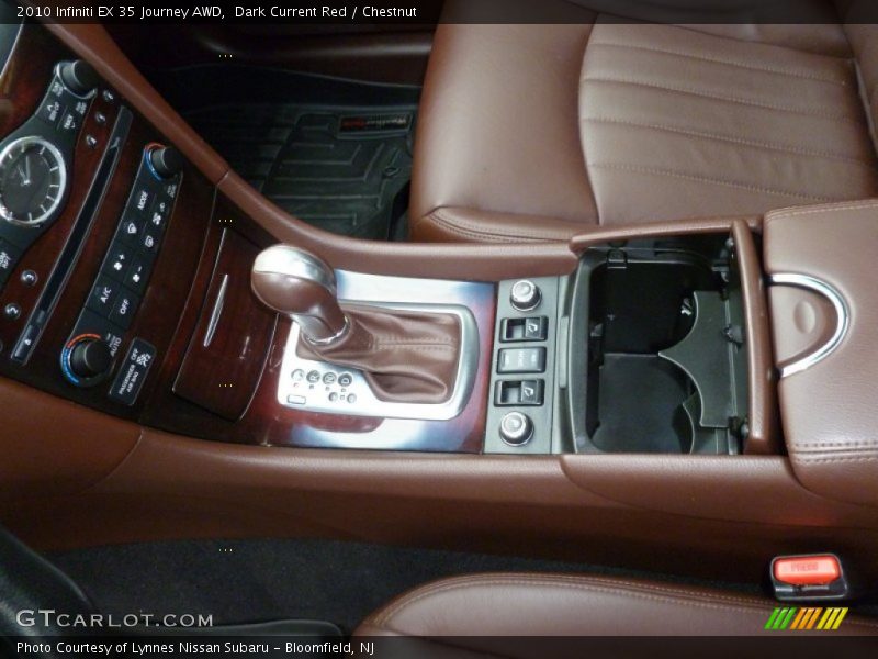Dark Current Red / Chestnut 2010 Infiniti EX 35 Journey AWD