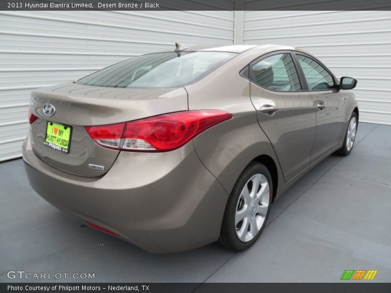 Desert Bronze / Black 2013 Hyundai Elantra Limited