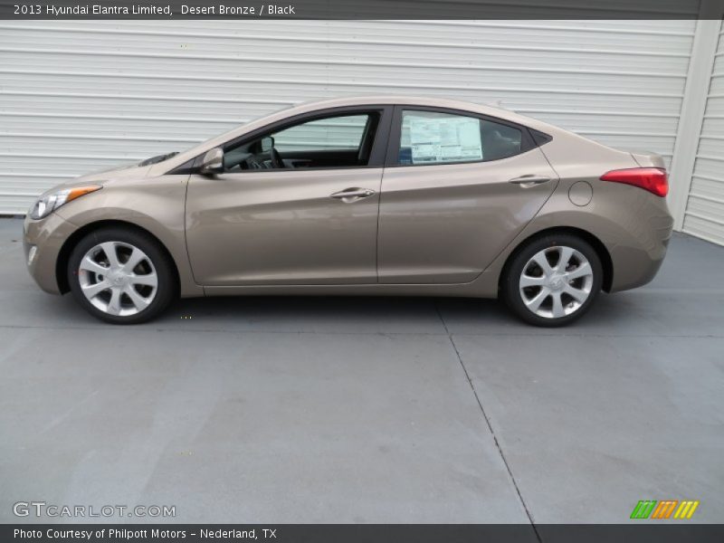 Desert Bronze / Black 2013 Hyundai Elantra Limited