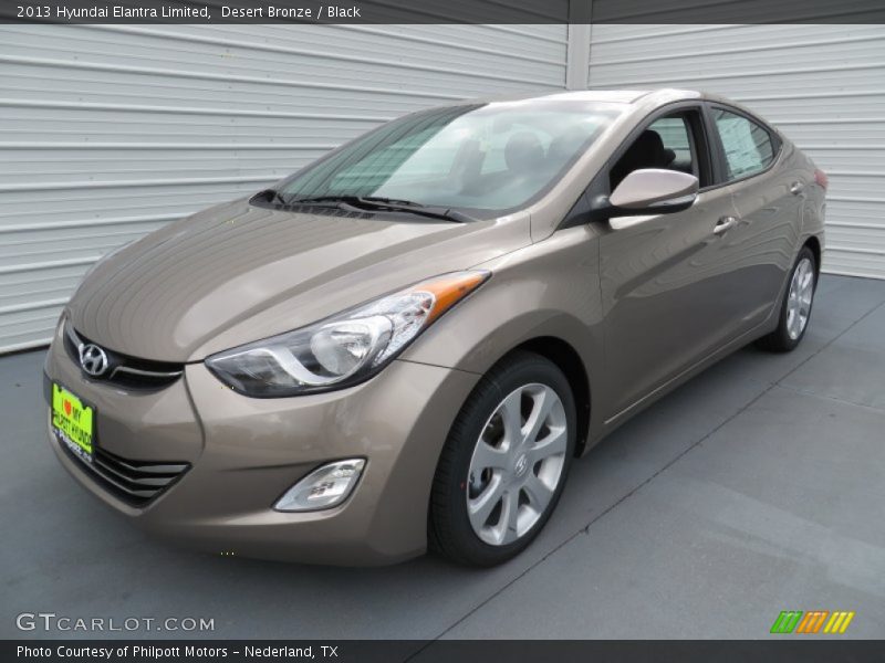 Desert Bronze / Black 2013 Hyundai Elantra Limited