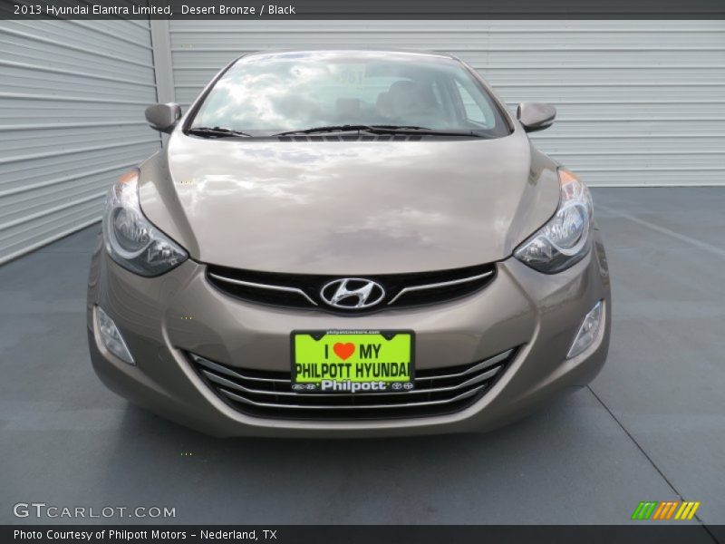 Desert Bronze / Black 2013 Hyundai Elantra Limited