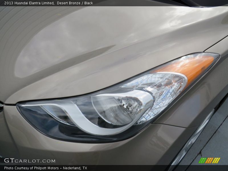 Desert Bronze / Black 2013 Hyundai Elantra Limited