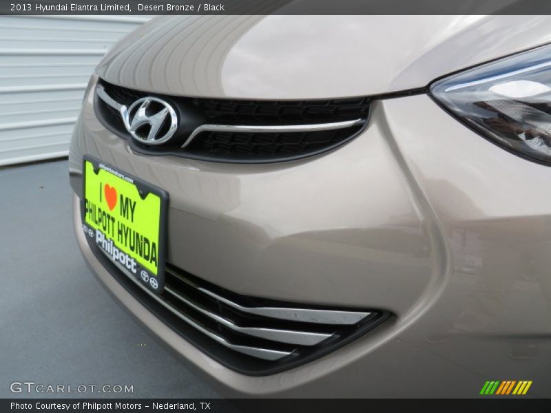 Desert Bronze / Black 2013 Hyundai Elantra Limited