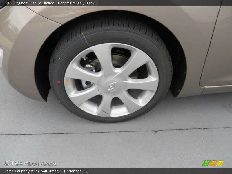 Desert Bronze / Black 2013 Hyundai Elantra Limited