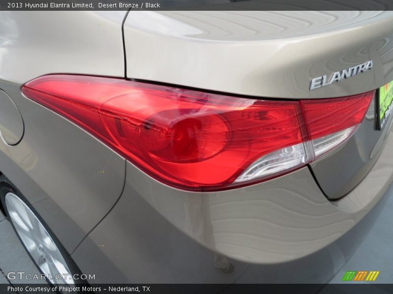 Desert Bronze / Black 2013 Hyundai Elantra Limited