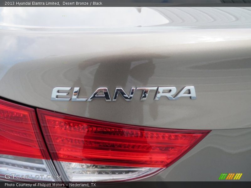 Desert Bronze / Black 2013 Hyundai Elantra Limited